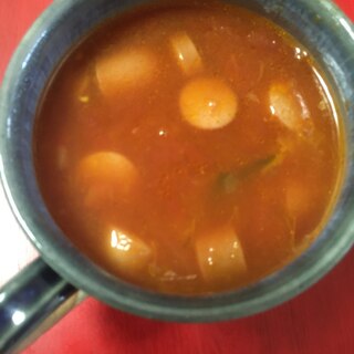 ボーロッティ豆とかぼちゃのトマトスープ
